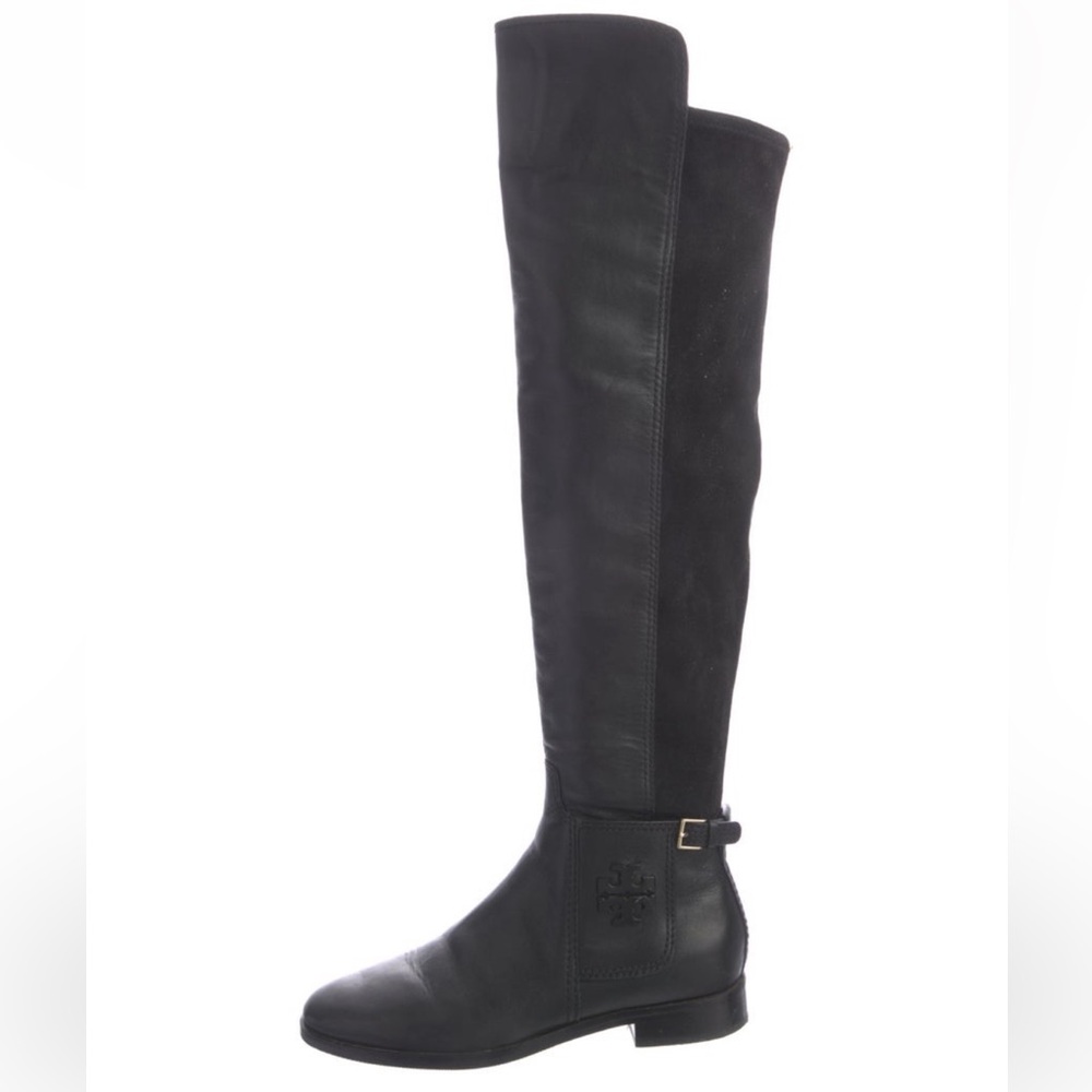 Tory Burch signature logo boots, size 6.5. Great condition. Ship next day